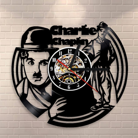 Charlie Chaplin Mechanical Wall Clock
