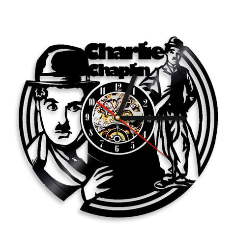 Charlie Chaplin Mechanical Wall Clock