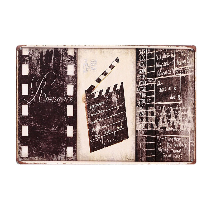 Famous Movie Film Clips Vintage Metal Tin Signs
