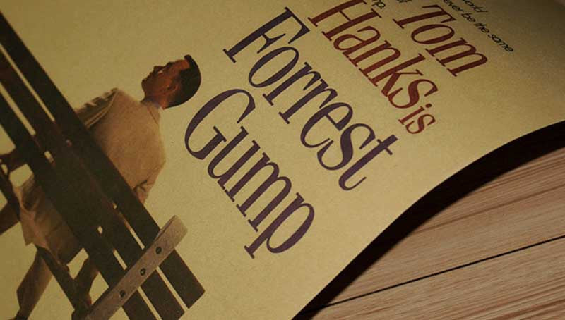 Tom Hanks is Forrest Gump Movie Poster