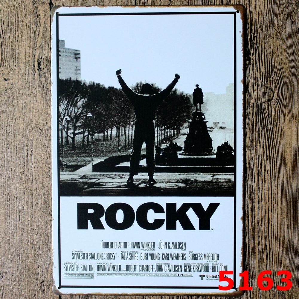 Hollywood Movie Retro Wall Art Tin Signs