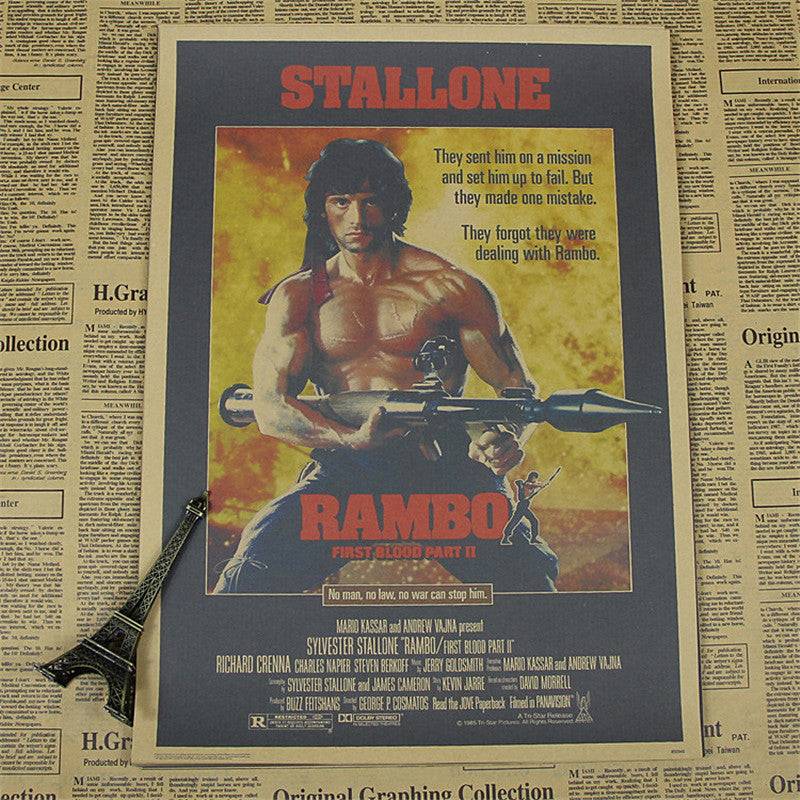 Rambo Movie Wall Art Poster