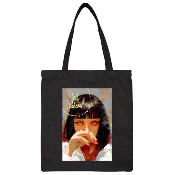Pulp Fiction Movie Print Tote Bag