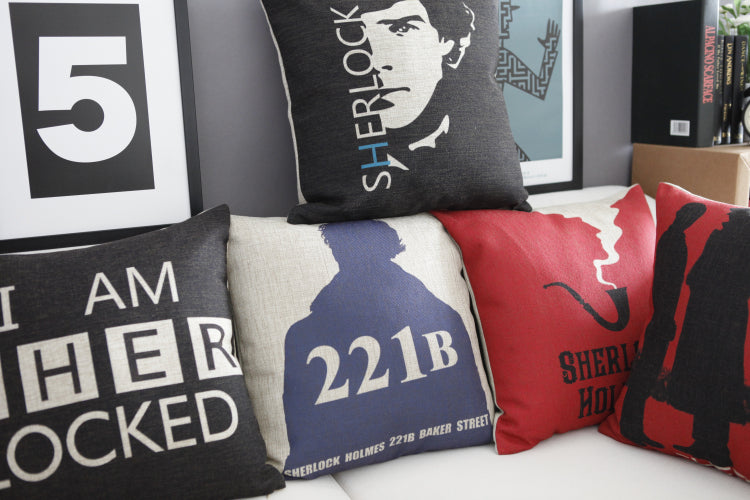 Sherlock Holmes Pillow Cover