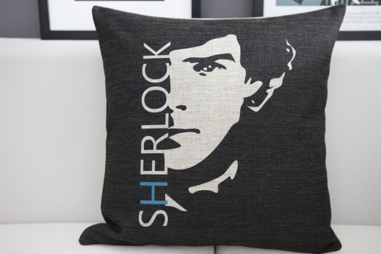 Sherlock Holmes Pillow Cover