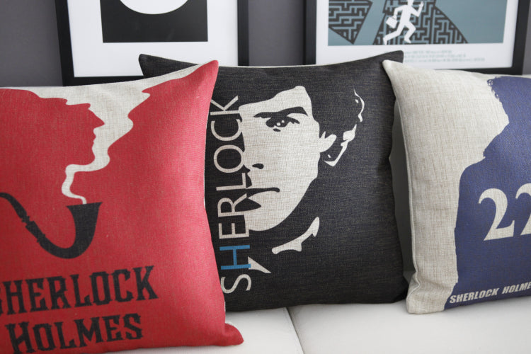 Sherlock Holmes Pillow Cover