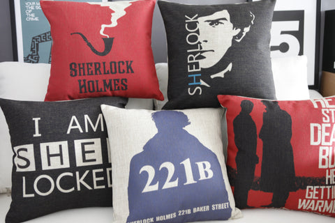 Sherlock Holmes Pillow Cover