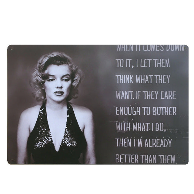 Famous Movie Film Clips Vintage Metal Tin Signs