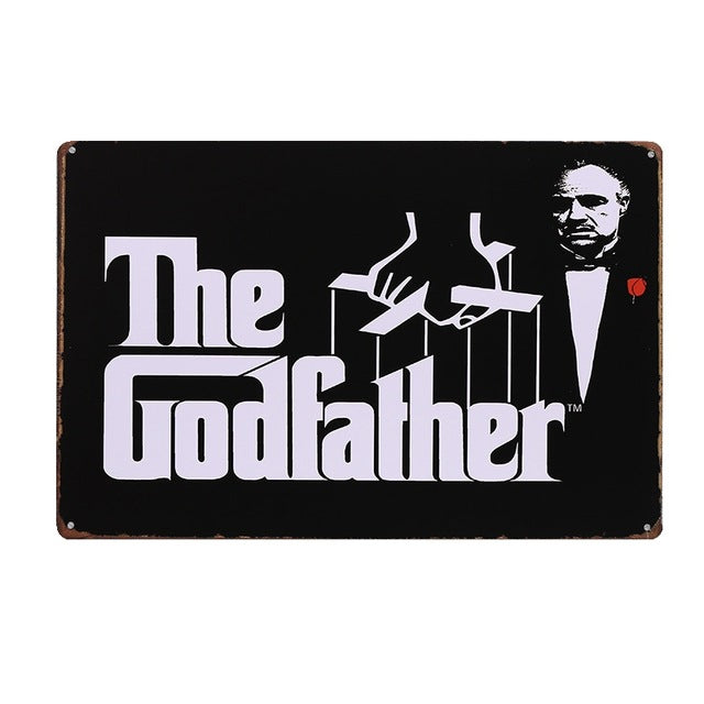 Famous Movie Film Clips Vintage Metal Tin Signs