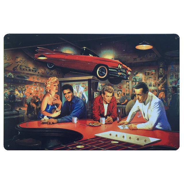 Famous Movie Film Clips Vintage Metal Tin Signs