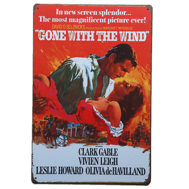 Famous Movie Film Clips Vintage Metal Tin Signs