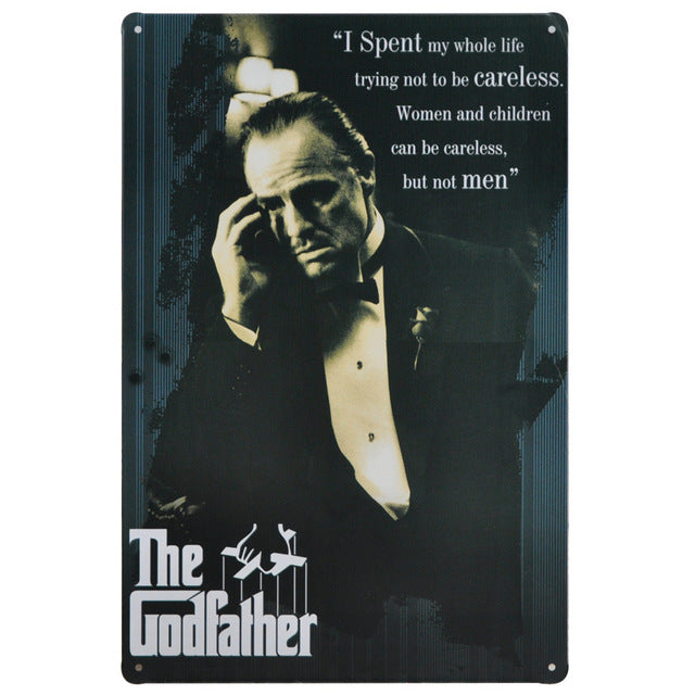Famous Movie Film Clips Vintage Metal Tin Signs