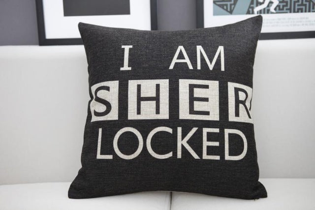 Sherlock Holmes Pillow Cover